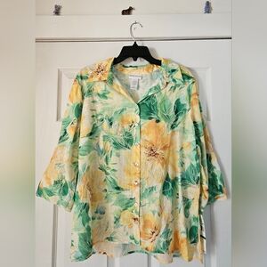 ALFRED DUNNER Floral Button-Down Shirt ‼️CHECK OUT MY OTHER ALFRED DUNNER ITEMS